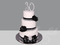 Черно-белый торт на юбилей 30 лет