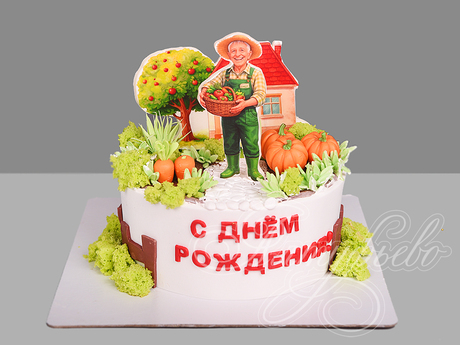 Торт Огород для дедушки