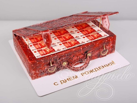Торт Чемодан с деньгами
