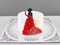 Торт Девушка в красном платье