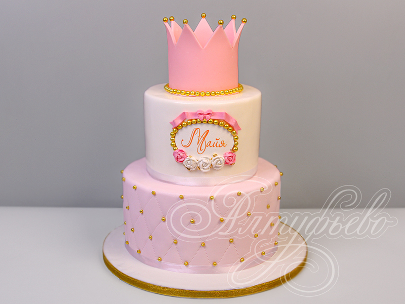Торт с короной для маленькой принцессы