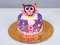 Фиолетовый торт с совой