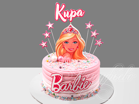 Торт с куклой Барби для девочки