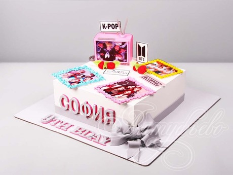 Торт Blackpink и BTS для девочки
