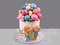 Торт "Двойняшки с воздушными шариками"