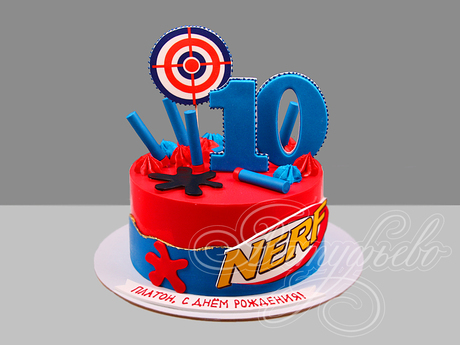Торт Nerf на 10 лет