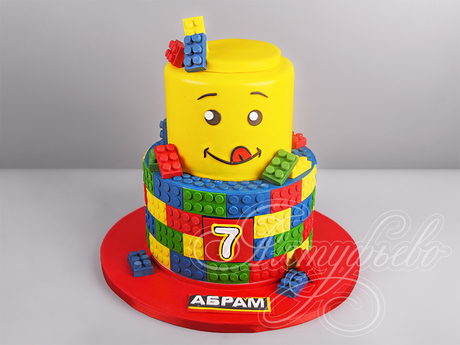 Торт Lego на 7 лет