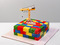 Торт Лего со строительным краном