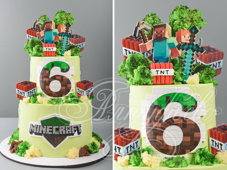 Детский торт Minecraft