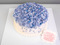 Торт голубыми цветочками