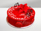 Торт с красной лилией на 55 лет