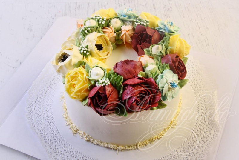 Торт Цветы и букеты 27055617