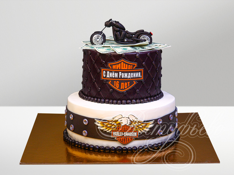 Торт Harley Davidson на 16 лет
