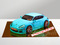 Торт голубая Porsche Panamera
