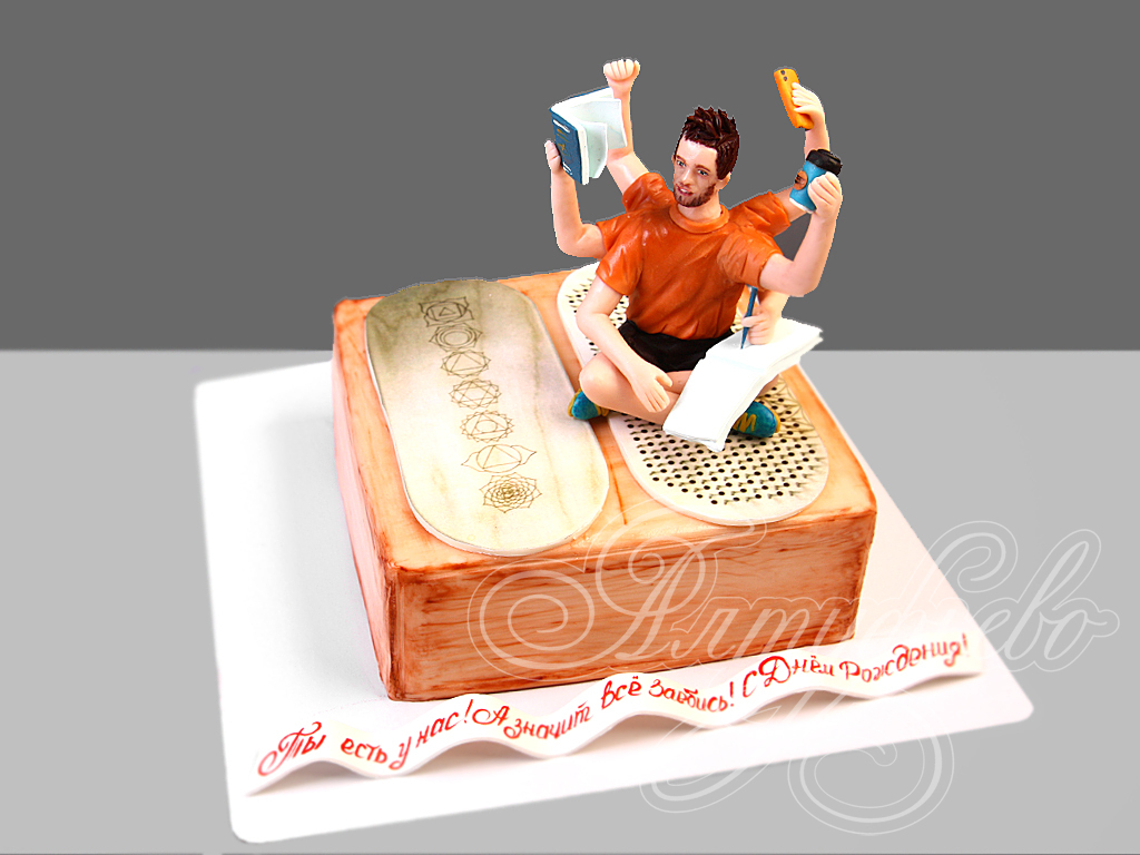Украшение торта мужу на день рождения - 56 фото