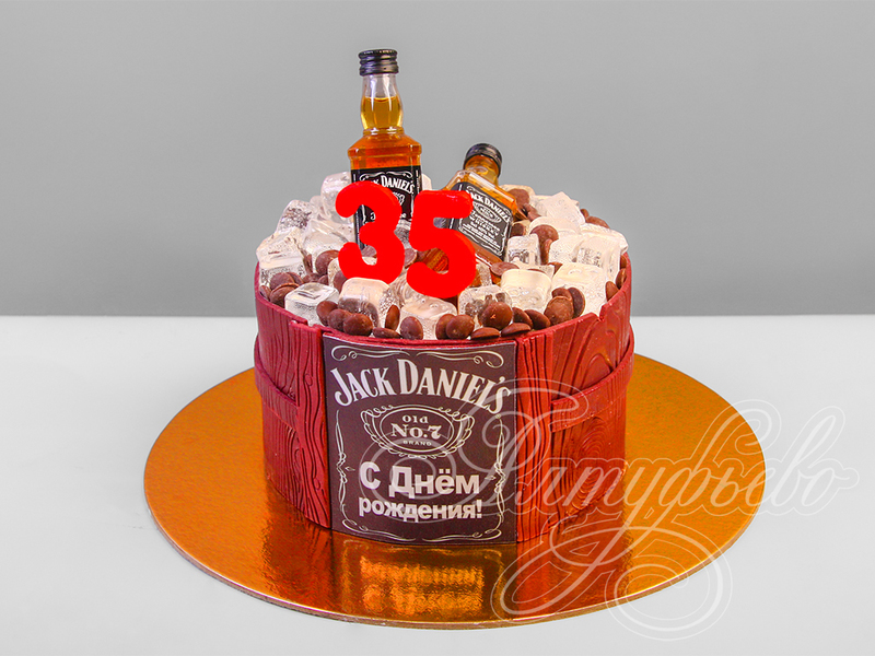 Торт Jack Daniels на 35 лет