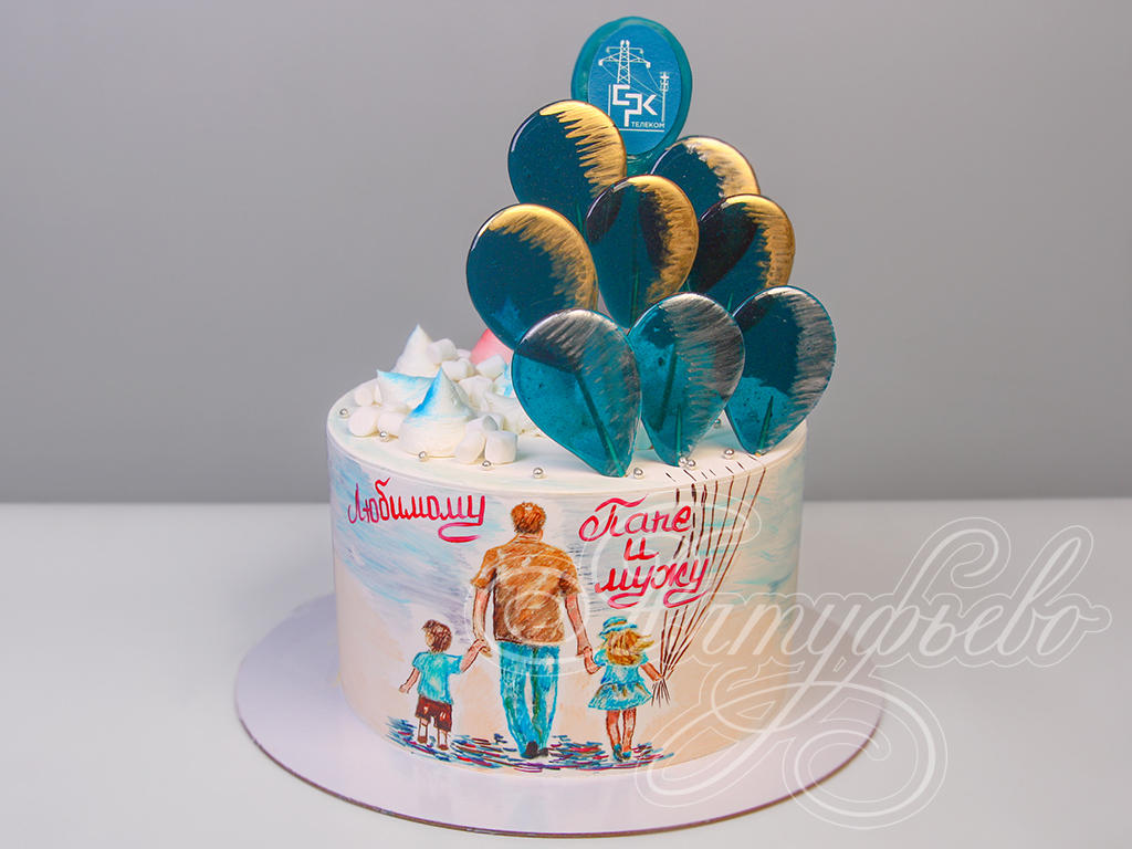 Купить торт мужу на день рождения под заказ в Москве
