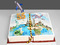 Торт "Книга путешествий" на 55 лет