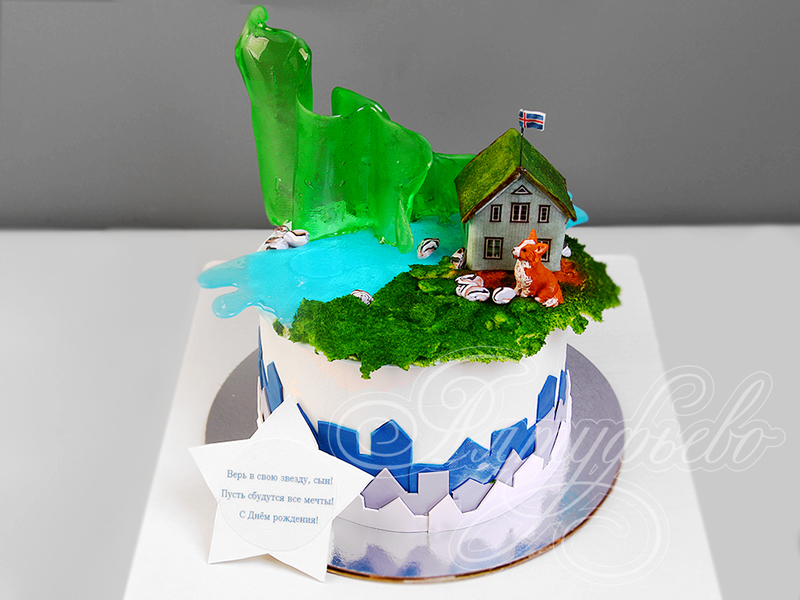 Торт "Домик в Исландии"