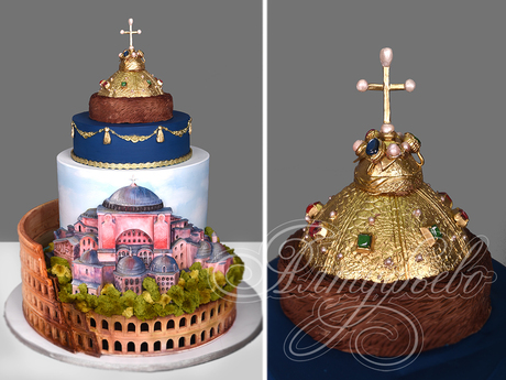 Торт с Колизеем для туриста