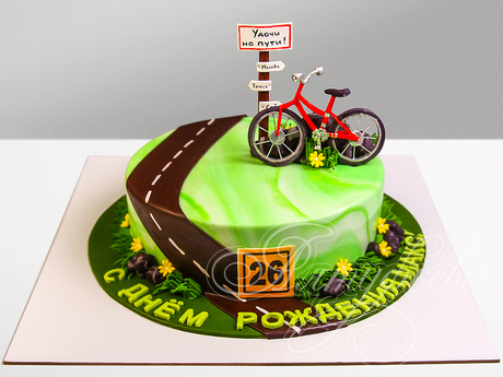 Торт для велосипедиста № 2066