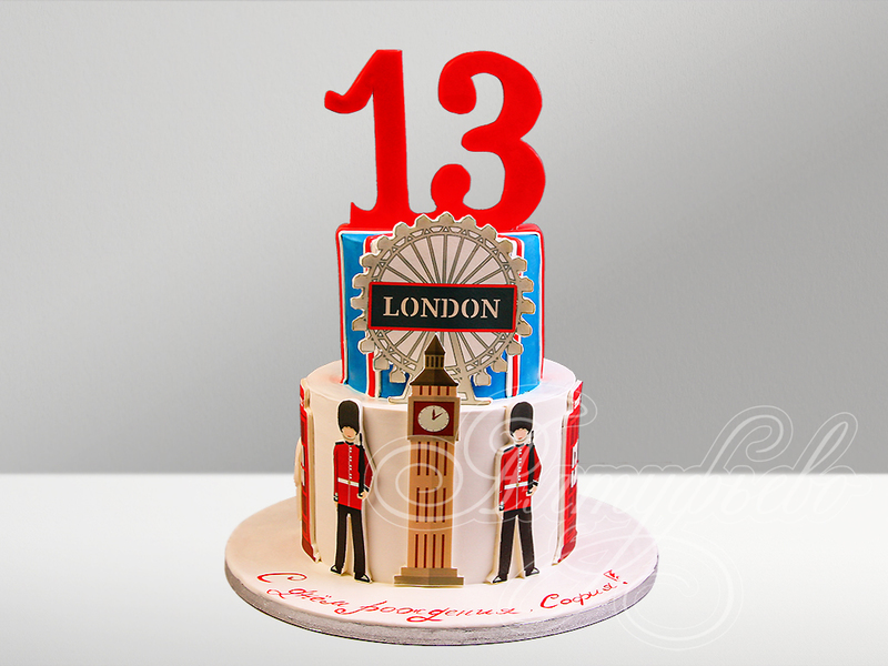 Торт "Биг Бен в Лондоне"
