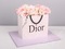 Торт сумка Dior в цветами