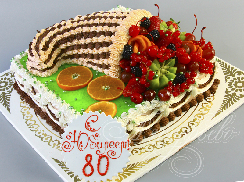 Торт на 80 лет