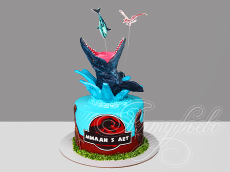 Торт Jurassic World на 5 лет