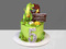 Торт с динозаврами на 5 лет