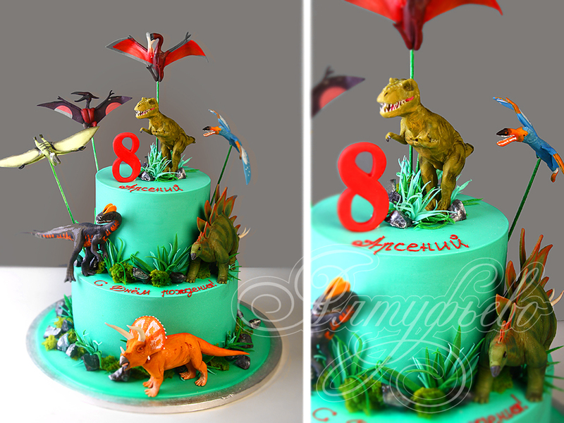 Торт с Динозаврами