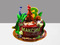 Детский торт с динозавриками