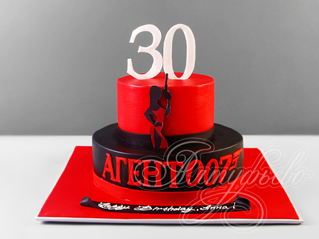 Торт в стиле Агент 007