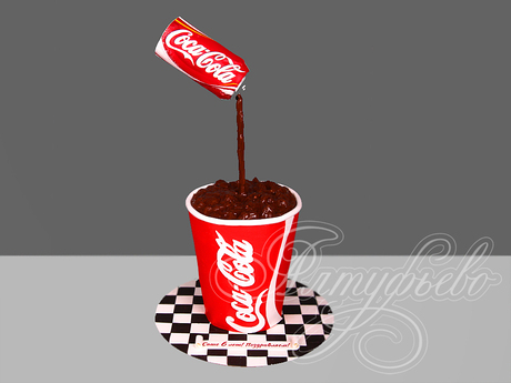 Торт Coca-Cola со льдом