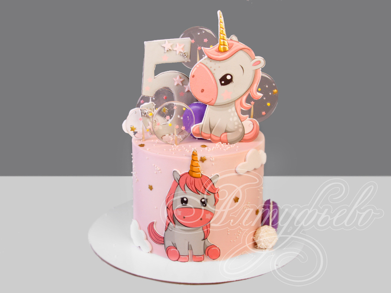 Торт для малышек на день рождения на 5 лет
