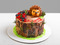 Торт "Пенек с ягодами и ежиком"