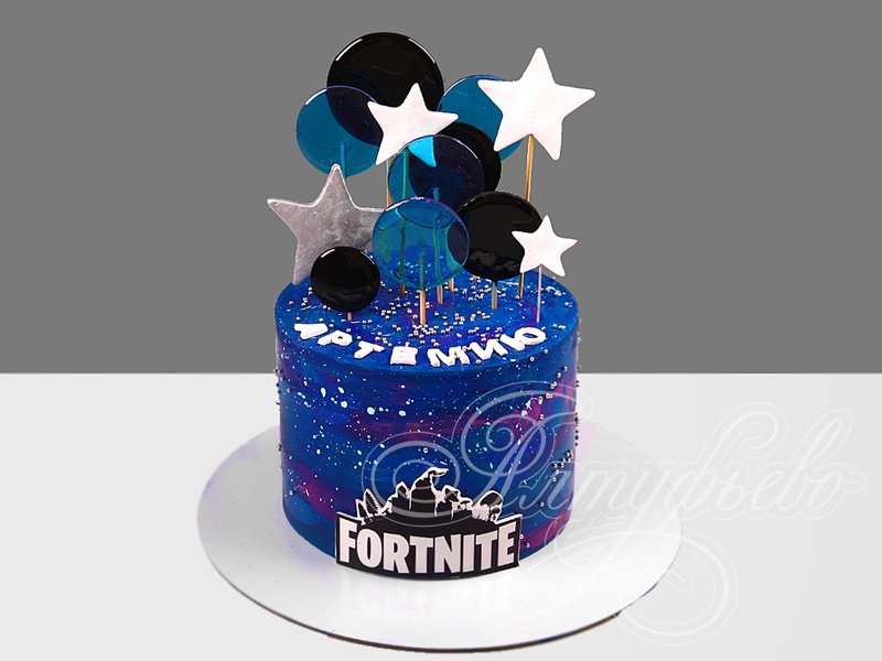 Торт Fortnite в стиле космоса 23044522