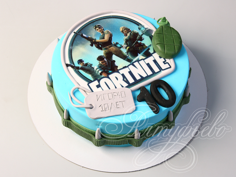 Торт Fortnite на 10 лет