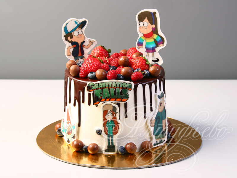 Торт Gravity Falls с ягодами 2609919