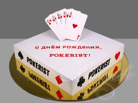 Торт Покер Флеш Рояль