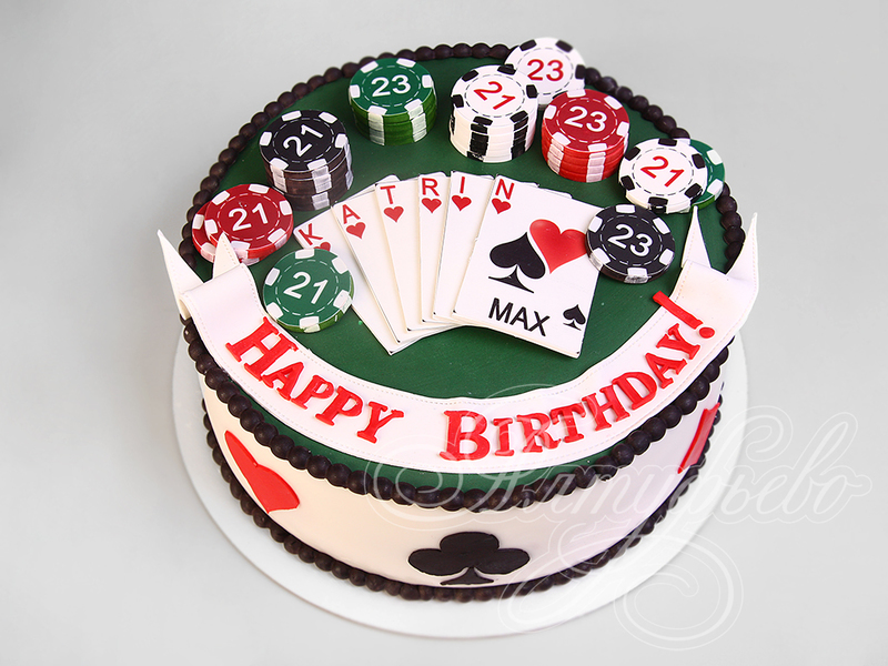 Торт в стиле Покер 08082719