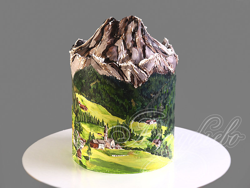 Торт "Альпийский пейзаж"