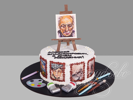 Торт для учителя Рисования