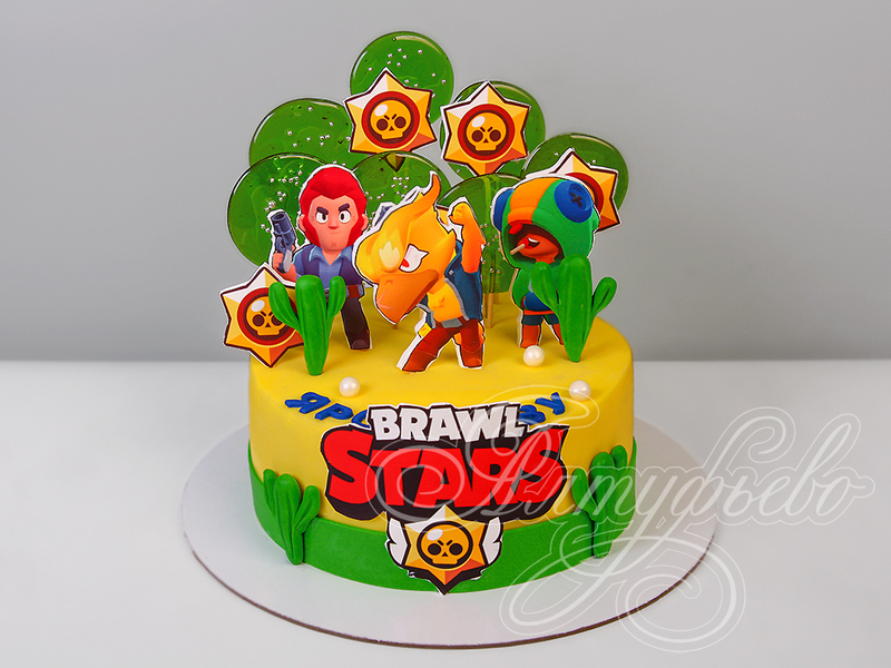 Детский торт мальчикам Brawl Stars на день рождения