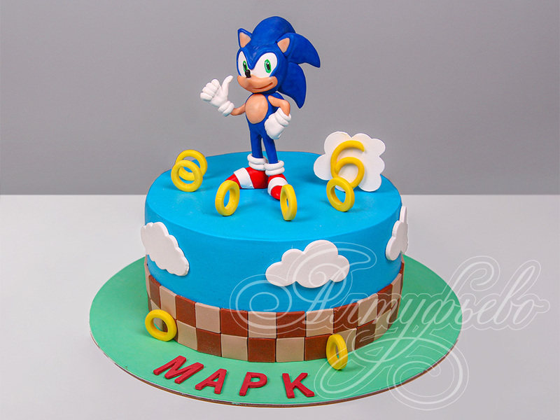 Торт Sonic на 6 лет 0706922