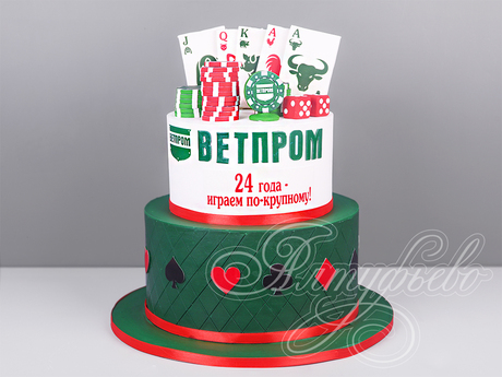 Корпоративный торт в стиле Казино
