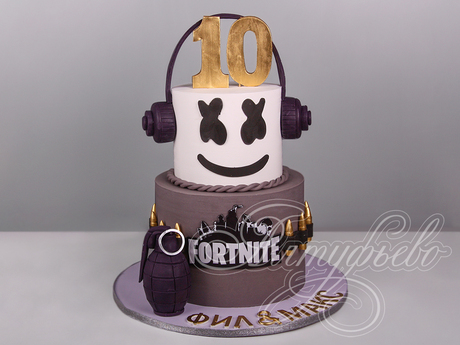 Торт Marshmello Fortnite
