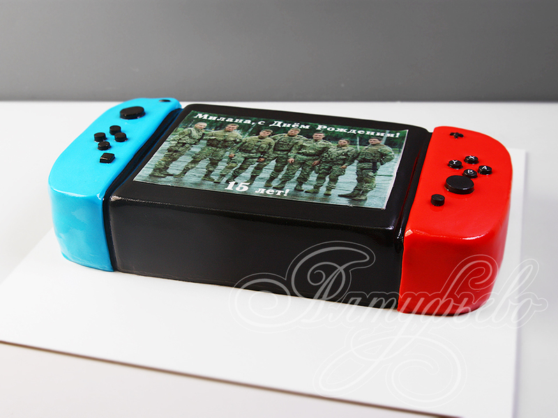 Торт Nintendo Switch на 15 лет