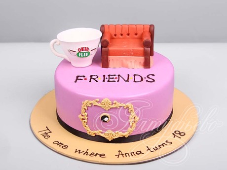 Торт по мотивам сериала Friends