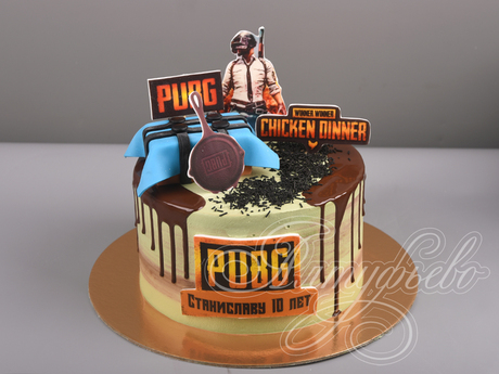 Торт PUBG на 10 лет